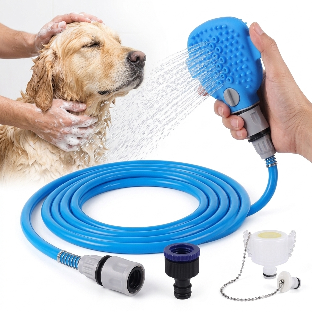 Brosse de Douche 2-en-1 pour Chiens & Chats