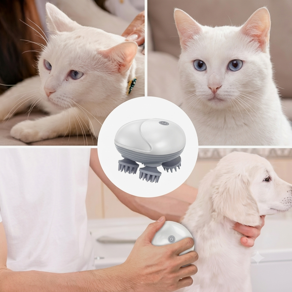 Masseur Électrique Premium pour Chiens & Chats – Relaxation & Bien-être au Quotidien