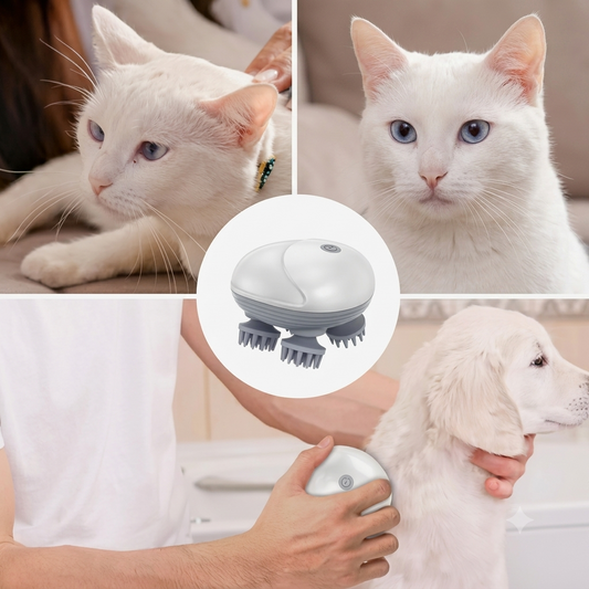 Masseur Électrique Premium pour Chiens & Chats – Relaxation & Bien-être au Quotidien