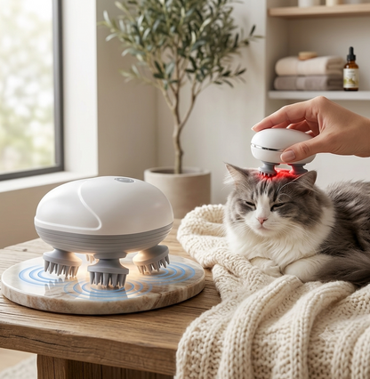 Masseur Électrique Premium pour Chiens & Chats – Relaxation & Bien-être au Quotidien