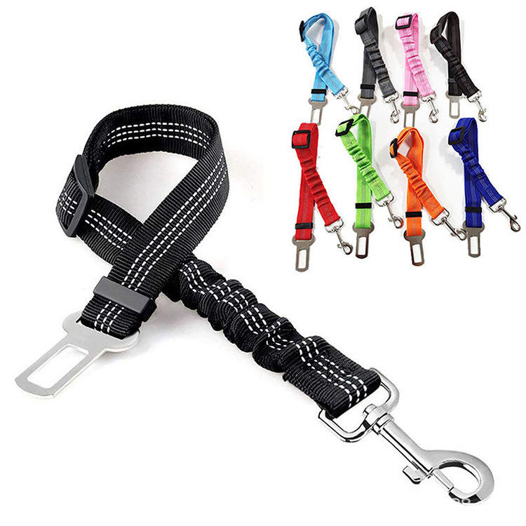 Ceinture de Sécurité Élastique & Anti-Choc pour Animaux de Compagnie